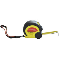 Miarka metalowa Q-CONNECT, zwijana, 19mmx5m, czarno-��ta