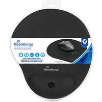 Podkładka pod myszkę i nadgarstek MEDIARANGE, żelowa, czarna