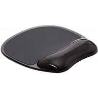 Podk�adka pod mysz Q-CONNECT, �elowa, z podparciem dla nadgarstka, czarna