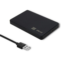 Obudowa na dysk HDD/SSD 2.5 cala SATA3 | USB 2.0 | Czarny